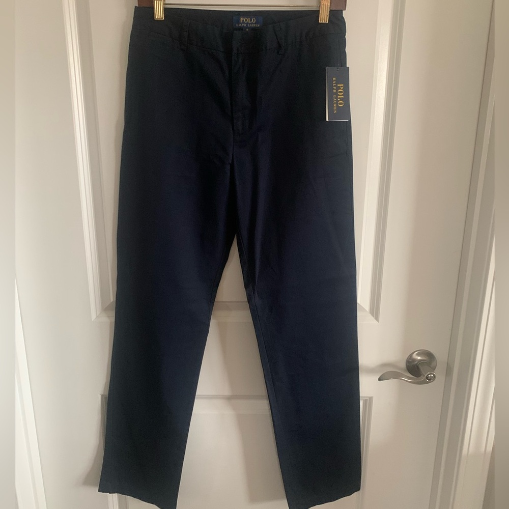 NWT Ralph Lauren Boys Classic Navy Pants size 18